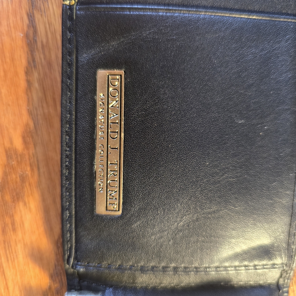 Donald J. Trump Black Leather Wallet